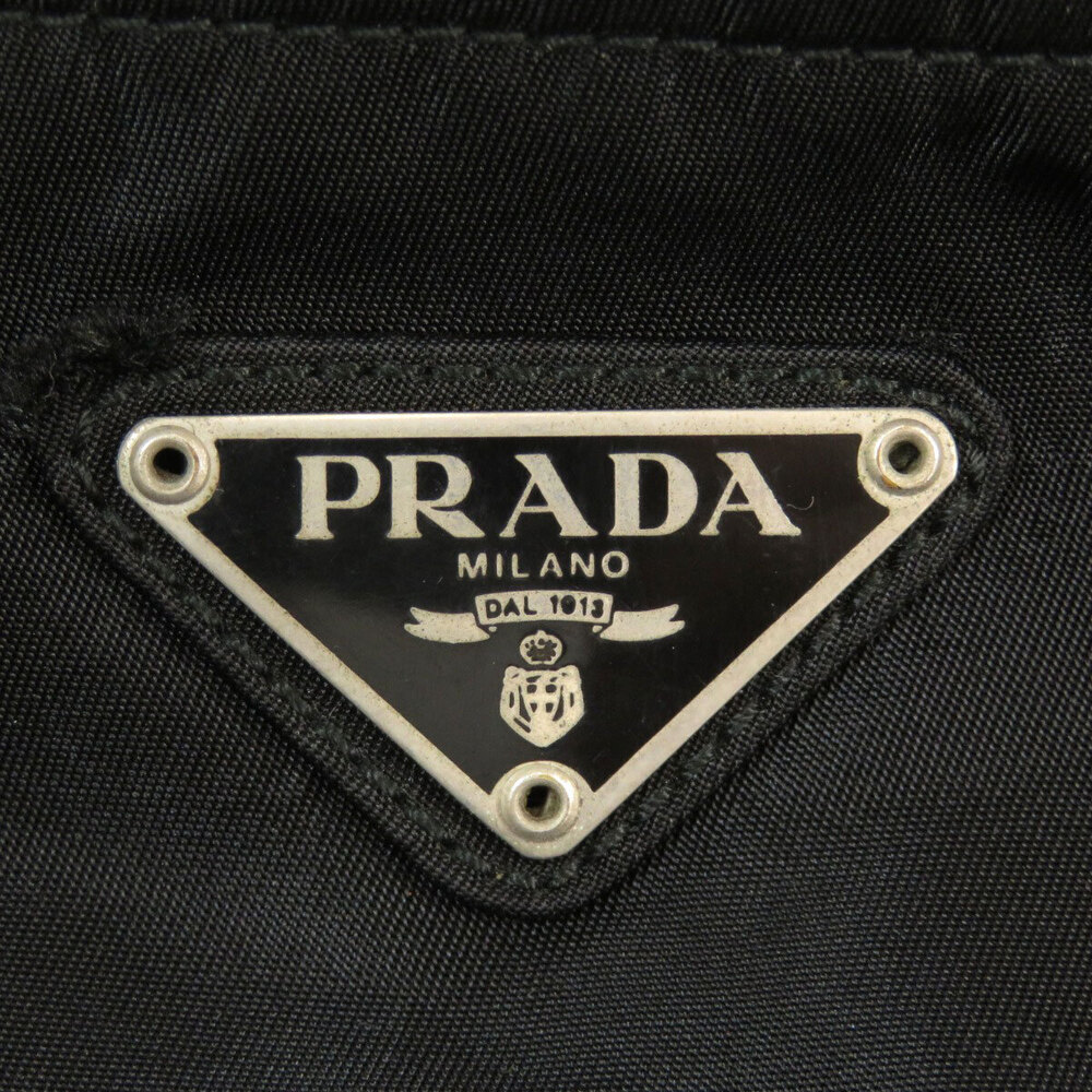 Prada bag Shoulder Black plate Crossbody logo - Picture 8 of 11